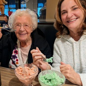 Pumpernick's Deli - Grandmom and I are enjoying our ice cream - Delis Near Me - North Wales, Pennsylvania