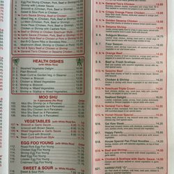 China Three - Menu