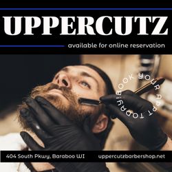 Uppercutz Barbershop & Beauty Salon - We have online booking available. And accept Credit and Debit cards too!