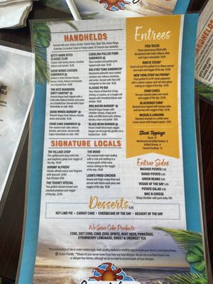 Menu photo 4 Good Winds Restaurant Rodanthe, NC