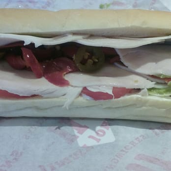 Jimmy John's - #12 beach club without lettuce or sprouts and add peppers - Sandwiches Near Me - Schertz, Texas