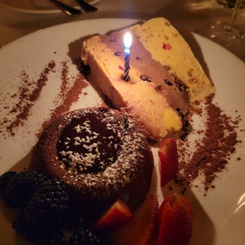 Vivace - Chocolate lava cake and 3 flavors of spumoni - Italian Near Me - Tucson, Arizona