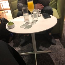 Europa Lounge - Champagne and orange juice available to make your own mimosa lol