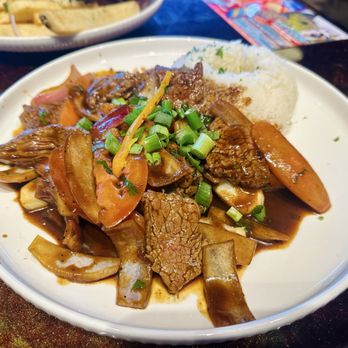The Red Llama - Lomo Saltado - taste like Chinese peppered steak - Peruvian Near Me - Lone Tree, Colorado The Red Llama - Lomo Saltado - taste like Chinese peppered steak - Peruvian Near Me - Lone Tree, Colorado