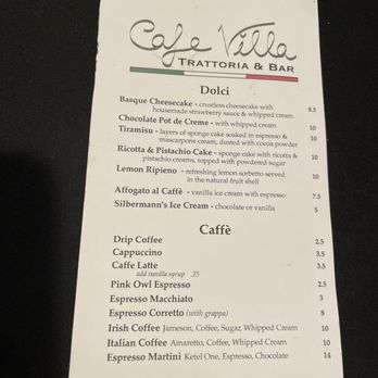 Cafe Villa - Dessert Menu - wow good! - Italian Near Me - San Rafael, California Cafe Villa - Dessert Menu - wow good! - Italian Near Me - San Rafael, California