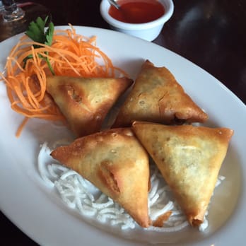Rasa Malaysia - Vegetable curry samosas- $5.25 (spicy :) - Malaysian Near Me - Chapel Hill, North Carolina Rasa Malaysia - Vegetable curry samosas- $5.25 (spicy :) - Malaysian Near Me - Chapel Hill, North Carolina