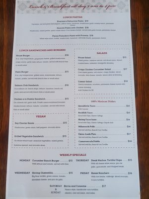 Menu photo 8 Evarista’s Comal Restaurant Capitola, CA