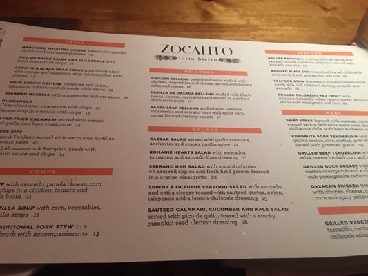Menu photo 2 Zocalito Latin Bistro Denver, CO Menu photo 2 Zocalito Latin Bistro Denver, CO