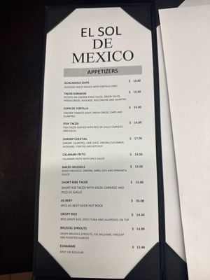 Menu photo 6 El Sol De Mexico East Los Angeles, CA