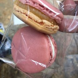 Albert Pougnier - Rose and orange macarons (best I had in Geneva)