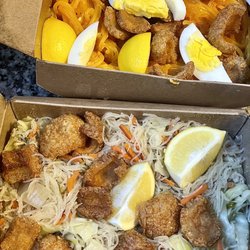 Kusina Ni Tess - Pancit Palabok and Pancit Bihon Guisado (below)...