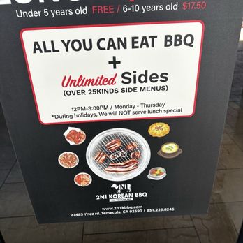 2N1 Korean BBQ - Korean Near Me - Temecula, California