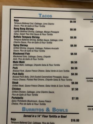 Menu photo 3 Fat Fish Taco Caldwell, NJ