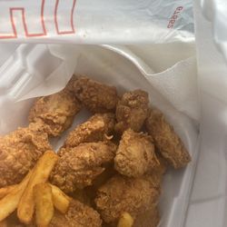 Three Sisters - What's left of my fries and chicken?