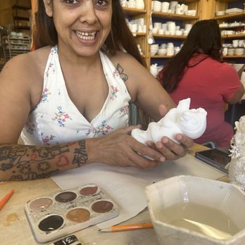 Color Me Mine - My beautiful daughter and she was doing some kind of character. - Art Classes Near Me - Pasadena, California