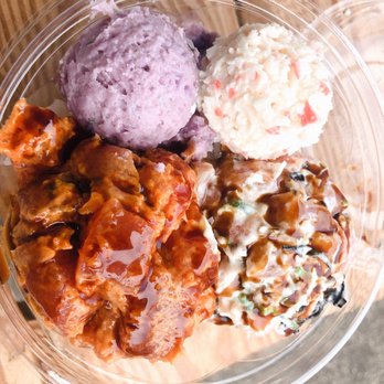 Poke Market - Spicy Ahi, Shiitake Salmon, Okinawan Sweet Potato, and Imitation Crab Salad - Poke Near Me - Hilo, Hawaii Poke Market - Spicy Ahi, Shiitake Salmon, Okinawan Sweet Potato, and Imitation Crab Salad - Poke Near Me - Hilo, Hawaii