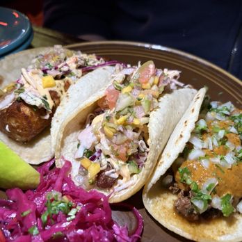 Tropisueño - Three Tacos Plate - Cocktail Bars Near Me - San Francisco, California Tropisueño - Three Tacos Plate - Cocktail Bars Near Me - San Francisco, California