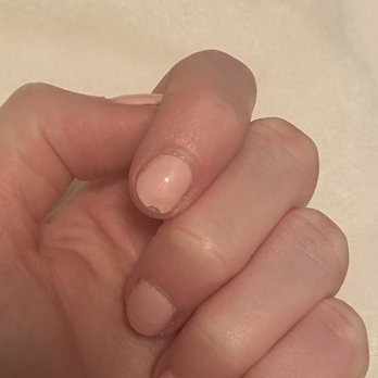 Ultra Nail Bar - Pointer finger chipped Friday (3 days after getting them done). I got them done on Tuesday. - Nail Salons Near Me - Charlotte, North Carolina