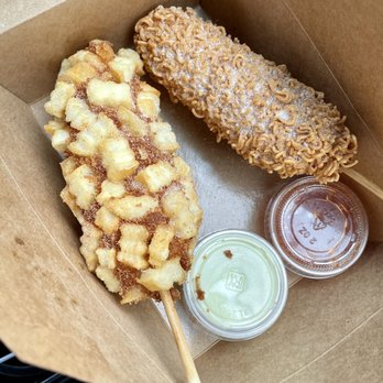 STIX - Potatocombo Corndog and Ramencombo Corndog - Hot Dogs Near Me - San Francisco, California