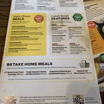 Cracker Barrel Old Country Store - Menu - Southern Near Me - Bakersfield, California