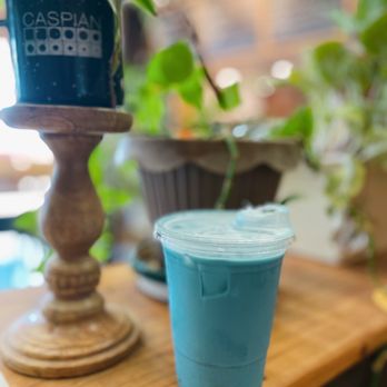 Badfish Coffee & Tea - Starlite - Blue Matcha w/ Raw Honey and Oat Milk - Coffee & Tea Near Me - Orangevale, California