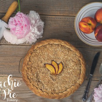 Pistachio Pie Bakery - Peach pie with an oatmeal crumble topping - Bakeries Near Me - Rapid City, South Dakota Pistachio Pie Bakery - Peach pie with an oatmeal crumble topping - Bakeries Near Me - Rapid City, South Dakota