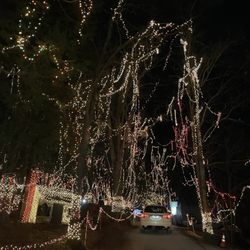 Santa's Magical Kingdom - Driving through part of Santa's magical kingdom- this is just a small portion of the plentiful Christmas lights!