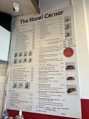 Menu photo 1 The Hanoi Corner Vancouver, BC Menu photo 1 The Hanoi Corner Vancouver, BC