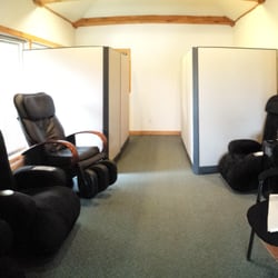 Goss Chiropractic - At Goss Chiropractic we have two different types of massage chairs that can be used any time free of charge.