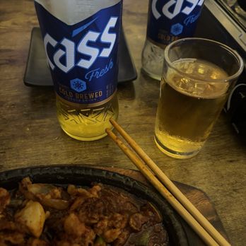 Joo Pocha - Bottled Beer(Terra, Cass, Cloud, Krush- 1) Large size 12Oz /Spicy Chicken with Cheese - Korean Near Me - Los Angeles, California