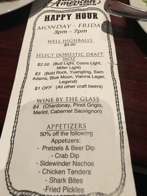 Menu photo 6 Great American Ranch Midlothian, VA
