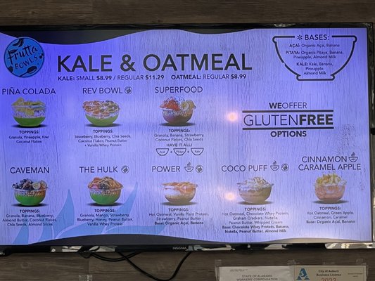 Menu photo 2 Frutta Bowls - Auburn Auburn, AL Menu photo 2 Frutta Bowls - Auburn Auburn, AL