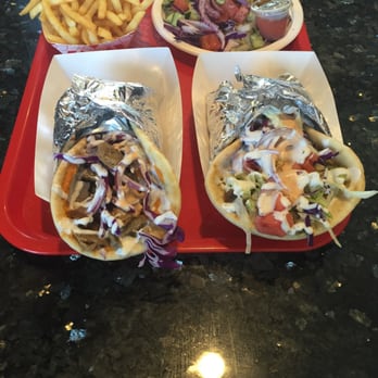 Extreme Hummus - Beef and Lamb gyro combos one with fries one with salad. - Mediterranean Near Me - Citrus Heights, California Extreme Hummus - Beef and Lamb gyro combos one with fries one with salad. - Mediterranean Near Me - Citrus Heights, California
