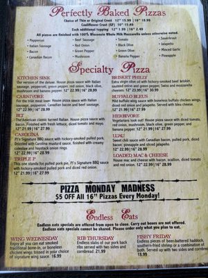 Menu photo 1 Parker John's BBQ & Pizza Stevens Point, WI