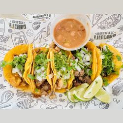 Daiquiri Xpress Mexican Taco Bar - Street Tacos - Chicharron, Chicken Tinga, Carnitas and Carne Asada