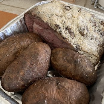 Cattlemens - 3.5lb Prime-Rib w/ baked potatoes - Steakhouses Near Me - Livermore, California Cattlemens - 3.5lb Prime-Rib w/ baked potatoes - Steakhouses Near Me - Livermore, California