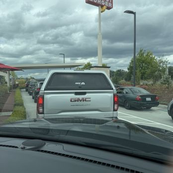 In-N-Out Burger - Long drive thru line... no where to go - Burgers Near Me - Ridgefield, Washington In-N-Out Burger - Long drive thru line... no where to go - Burgers Near Me - Ridgefield, Washington