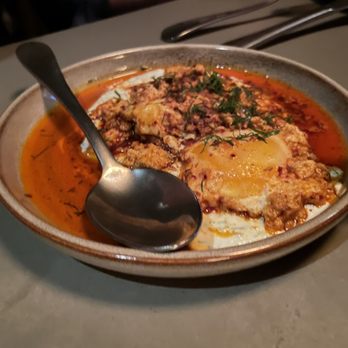Amba - Turkish fried eggs ($9) - Indian Near Me - Cleveland, Ohio Amba - Turkish fried eggs ($9) - Indian Near Me - Cleveland, Ohio