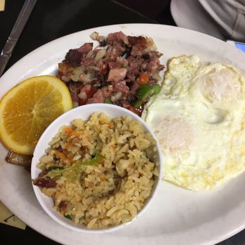 Good Day Cafe - Corned beef hash & eggs with fried rice - Breakfast & Brunch Near Me - Vallejo, California
