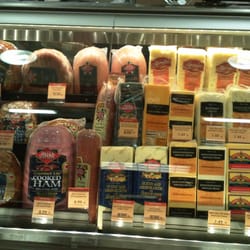 Winn Dixie - Deli window - no Winn-Dixie has in my opinion the best roast beef made by Dietz and Watson - very raw and very good!
