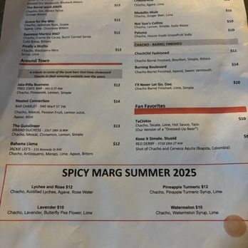 Chacho - Menu - cannot miss with these! - Distilleries Near Me - Washington, DC, District of Columbia Chacho - Menu - cannot miss with these! - Distilleries Near Me - Washington, DC, District of Columbia