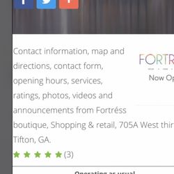 Fortress Boutique - Web info on Fortress Boutique