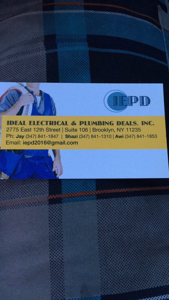 Slide of Ideal Electrical and Plumbing Deals