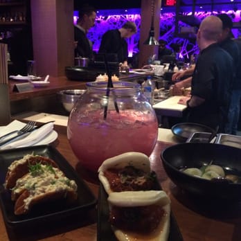Sampan - Scorpion bowl, crab wonton tacos (do not recommend), pork bao buns and edamame dumplings. - Asian Fusion Near Me - Philadelphia, Pennsylvania