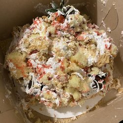 Peach's & Cream - The reason I'm not allowed near birthday cakes anymore    Oops .   Still super delicious!!!
