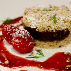 Ecocaters - Dessert: Vegan Almond & Date Tart Photo: Rashidah Denton