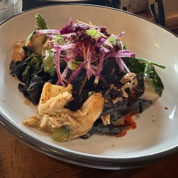 Sneaky Pickle - Bar Brine - Squid ink pasta with shrimp - New American Near Me - New Orleans, Louisiana