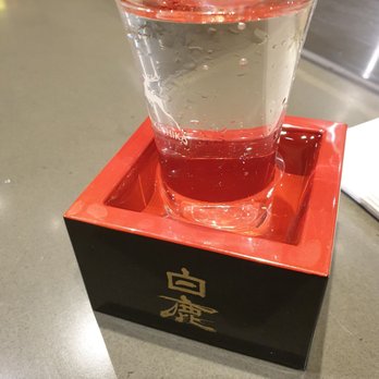 Oi Sushi - 8 dollar sake. You drink the drink in the cup and then the box ! Worth it, very lovely to have with dinner. - Japanese Near Me - North Lakes, QLD Oi Sushi - 8 dollar sake. You drink the drink in the cup and then the box ! Worth it, very lovely to have with dinner. - Japanese Near Me - North Lakes, QLD