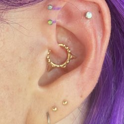 New Flower Studio - Double forward helix by John Johnson. I'll post an updated picture in two weeks once he downsizes the posts. (: