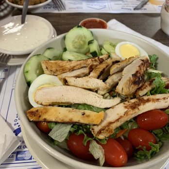 The Catfish Place - Grilled chicken salad with homemade ranch - Seafood Near Me - Saint Cloud, Florida The Catfish Place - Grilled chicken salad with homemade ranch - Seafood Near Me - Saint Cloud, Florida